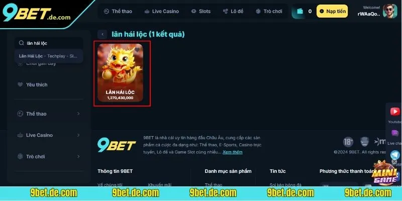 Lân hái lộc game slot săn thưởng đơn giản nhưng cuốn hút